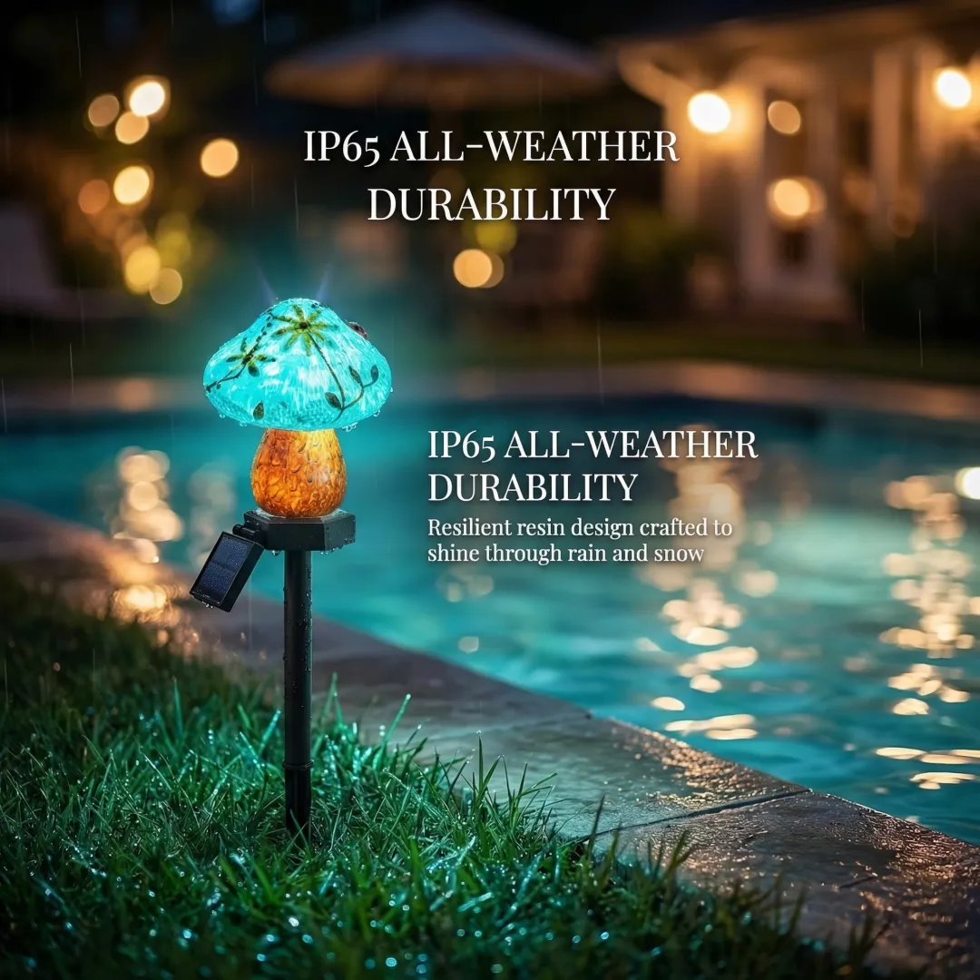 Colorful Mushroom Solar Garden Lights